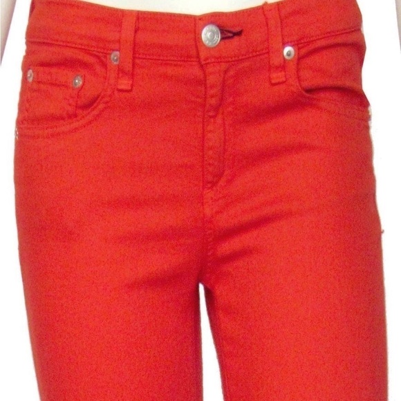 Rag & Bone Zipper Capri in Dark Coral - Picture 3 of 15